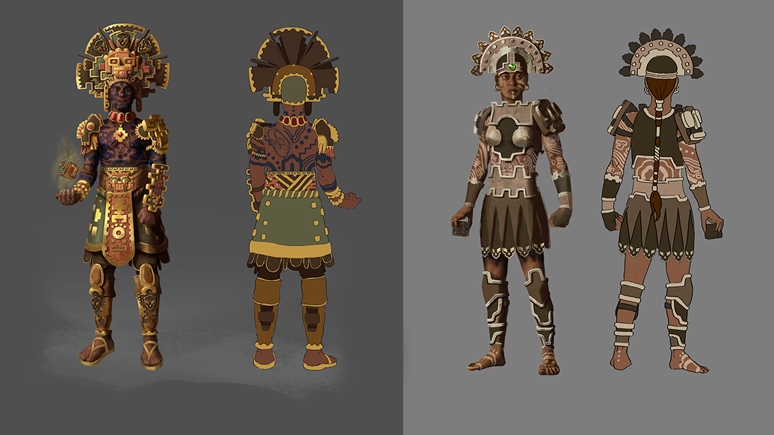 Characters for Aztec Culture NFT Game. Concept - Walla Walla Studio