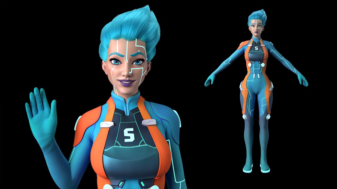 Scifi Game Female Character Design - Walla Walla Studio