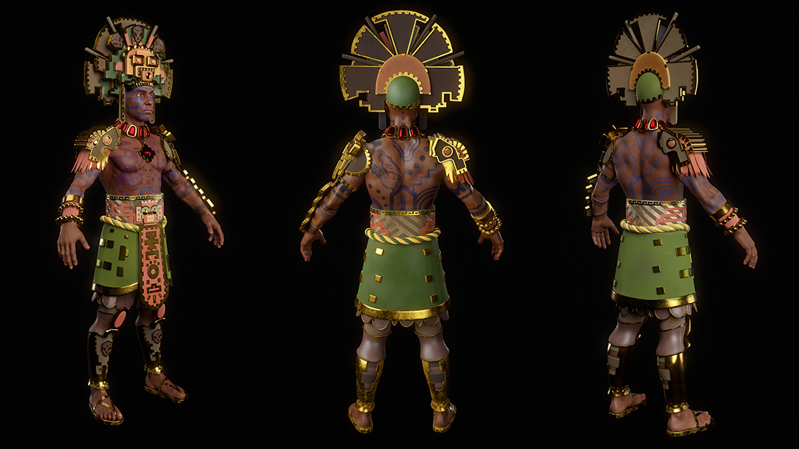 Characters for Aztec Culture NFT Game - Walla Walla Studio