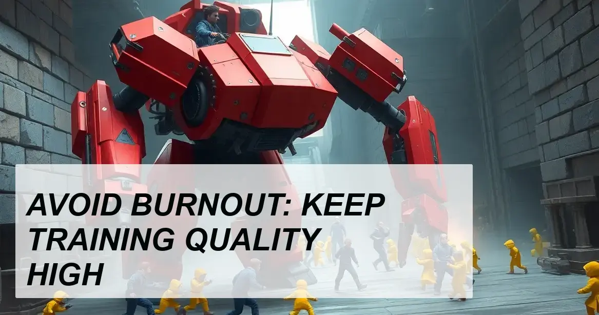 Production Insight: AVOID BURNOUT: KEEP TRAINING QUALITY HIGH - Walla Walla Studio