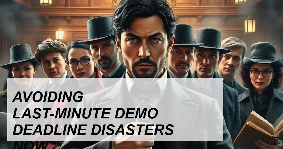 Production Insight: AVOIDING LAST-MINUTE DEMO DEADLINE DISASTERS NOW - Walla Walla Studio