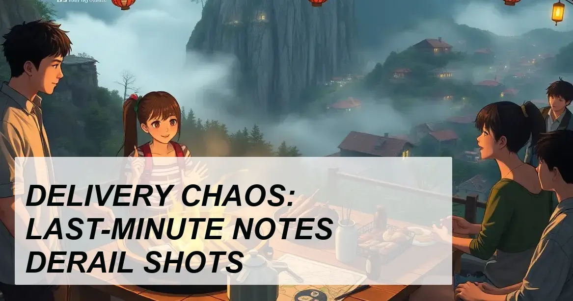 Production Insight: DELIVERY CHAOS: LAST-MINUTE NOTES DERAIL SHOTS - Walla Walla Studio
