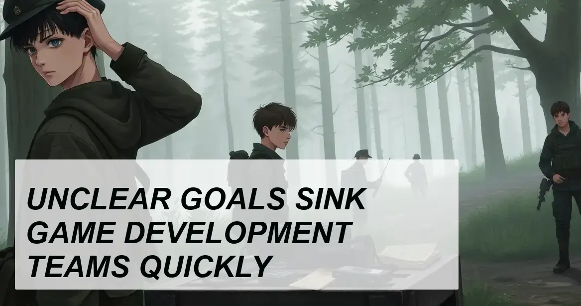 Production Insight: UNCLEAR GOALS SINK GAME DEVELOPMENT TEAMS QUICKLY - Walla Walla Studio
