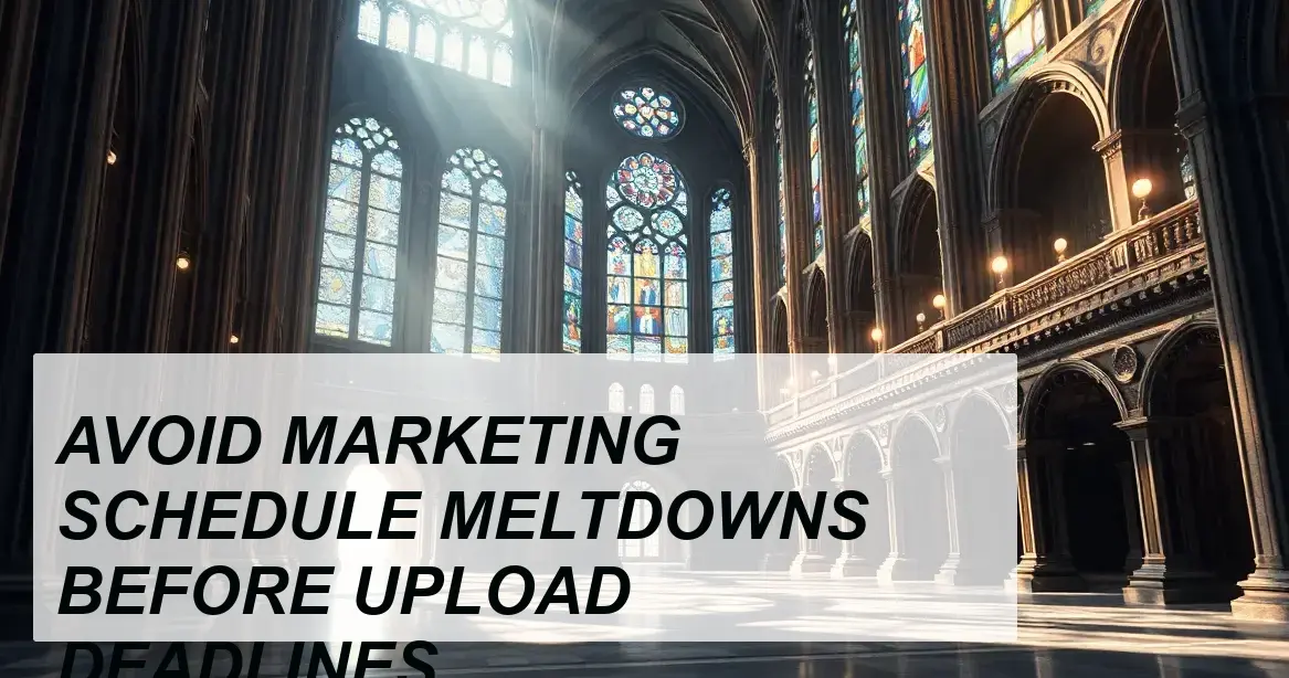 Production Insight: AVOID MARKETING SCHEDULE MELTDOWNS BEFORE UPLOAD DEADLINES - Walla Walla Studio
