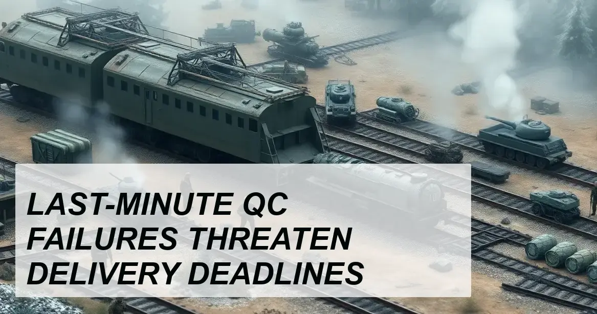 Production Insight: LAST-MINUTE QC FAILURES THREATEN DELIVERY DEADLINES - Walla Walla Studio