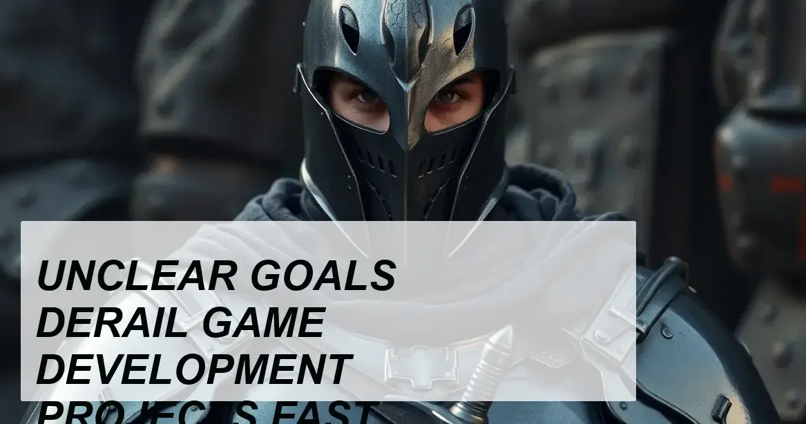 Production Insight: UNCLEAR GOALS DERAIL GAME DEVELOPMENT PROJECTS FAST - Walla Walla Studio