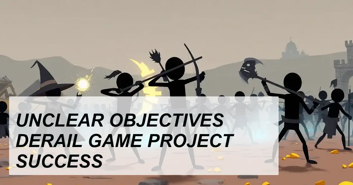 Production Insight: UNCLEAR OBJECTIVES DERAIL GAME PROJECT SUCCESS - Walla Walla Studio